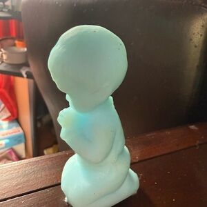 Vintage Fenton Charming Child Figurine Toy - Light Blue